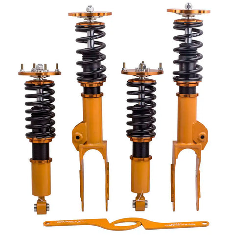 Coilovers Shocks Lowering Kit compatible for Porsche Cayenne Turbo Sport 2008-2010 4.8L MAXPEEDINGRODS