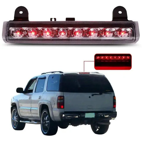 for 00-06 Chevrolet Suburban GMC Yukon LED 3rd Third Brake Tail Light Chrome ECCPP