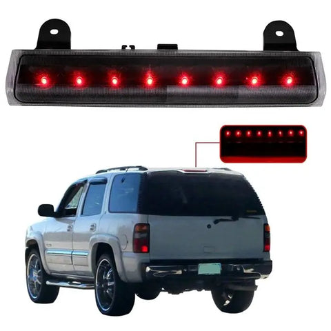 for 2000-2006 Chevrolet Suburban GMC Yukon LED 3rd Third Brake Tail Light Black ECCPP