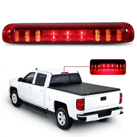 for 99-06 Chevy Silverado 1500 2500 3500 LED 3rd Third Brake Tail Light Chrome ECCPP