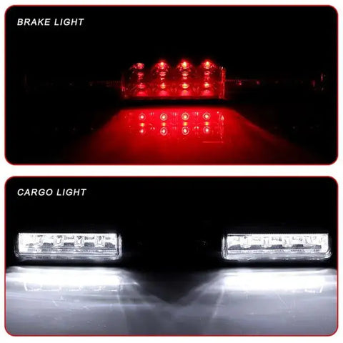 for 99-06 Chevy Silverado 1500 2500 LED Rear 3rd Third Brake Tail Light Chrome ECCPP