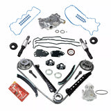 Timing Chain Kit Oil+Water Pump Phasers VVT Valves For 5.4L Ford Lincoln Triton