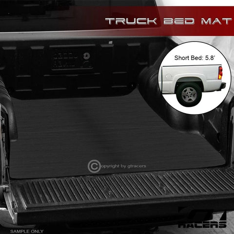 2004-2007 Silverado/Sierra 5.8 Ft Rubber Truck Bed Floor Mat Carpet Liner V2