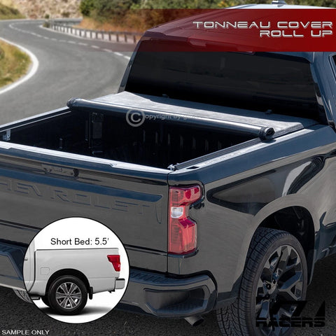 2016-2024 Titan 5.5'/66" Short Bed Lo Pro Soft Roll Up Lock Tonneau Cover v2