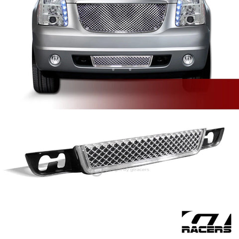 2007-14 Yukon Denali Xl Chrome Luxury Mesh Front Lower Bumper Grille Guard