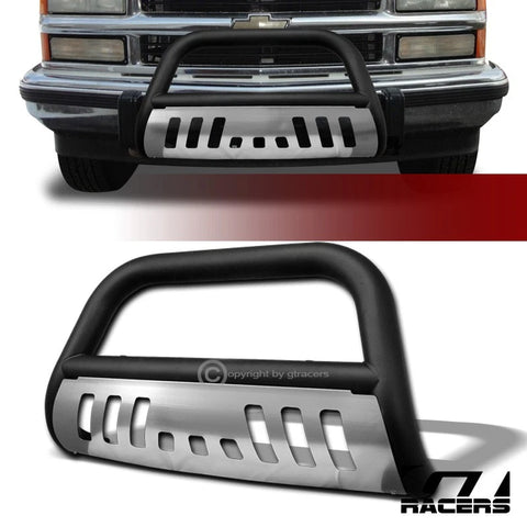 1992-1999 C/K Suburban/Tahoe/Yukon Matte Black/Skid Bull Bar Grille Guard