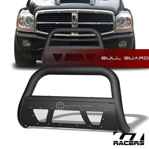 2004-2010 Dodge Durango Matte Black Studded Mesh Bull Bar Brush Bumper Guard