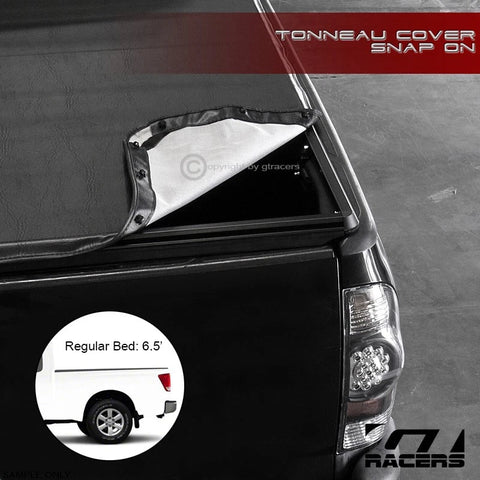 2004-2015 Nissan Titan 6.5 Ft 78" Truck Bed Snap-On Soft Vinyl Tonneau Cover