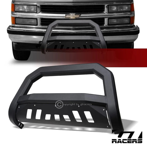 1988-2000 Chevy C10 C/K Silverado Matte Black AVT Edge Bull Bar Bumper Guard