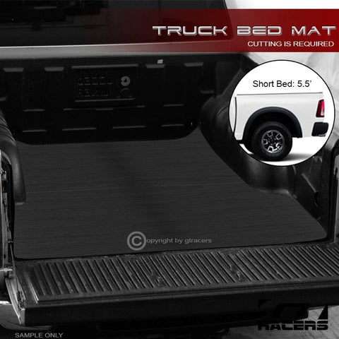 2002-2018 Dodge Ram Rambox 5.7 Ft Rubber Truck Bed Floor Mat Carpet Liner v2