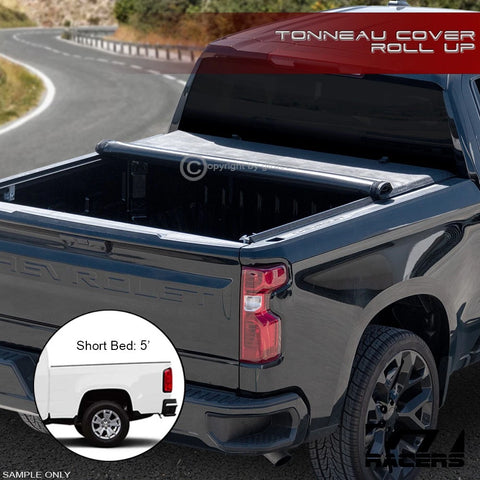 2015-2022 Colorado/Canyon 5 Ft 60" Bed Lo Pro Roll Up Lock Tonneau Cover v2