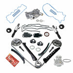 Timing Chain Kit Oil+Water Pump Phasers VVT Valves For 5.4L Ford Lincoln Triton