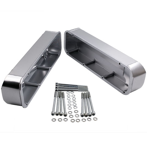 Fabricated Aluminum Valve Covers compatible for V8 Big Block compatible for Ford BBF 429 460 Engines Pair