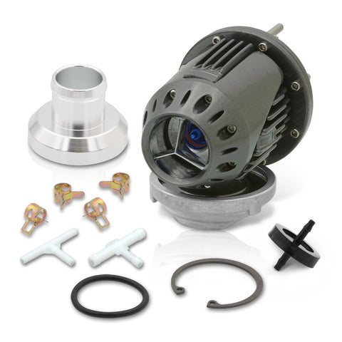 Universal SSQV Style Smoke Blow Off Valve BOV + Aluminum O-Ring Weldable Adapter Flange Kit