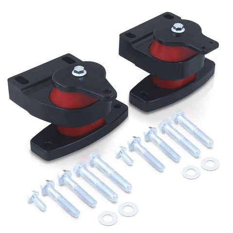 Volkswagen MK4 Jetta 1999-2004 / Golf GTI 1999-2005 / Audi TT 2004-2006 2.8L VR6 Engine & Manual Transmission Motor Mount Black with Red Polyurethane Bushing
