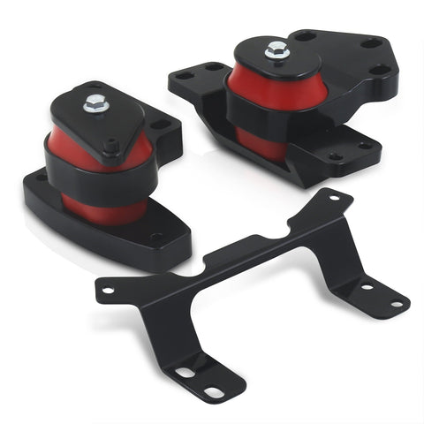 Volkswagen MK7 Golf 2015-2019 / Audi A3 2015-2019 / TT 2016-2019 Engine & Transmission Motor Mount Black with Red Polyurethane Bushing