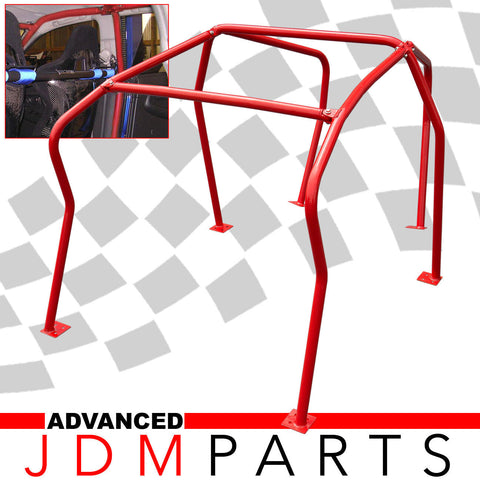 Nissan 240SX S14 1995-1998 6 Point Roll Cage Bar Red (California Local Pick Up Only)