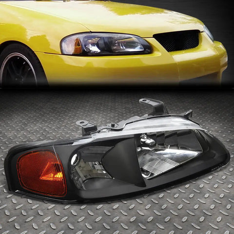 00-03 Nissan Sentra Right Black Housing Oe Style Headlight Lamp Ni2503149 Speed Daddy