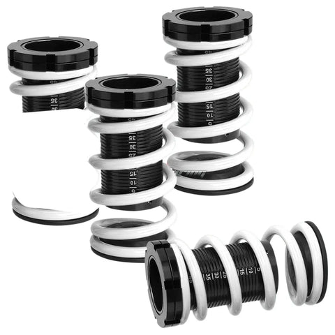 01-05 Civic Em Es 1-3"Scale Suspension Lowering Coilover White Coil Springs DNA MOTORING