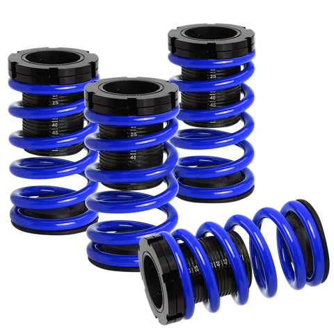 01-05 Civic Em2 Es 1-3"Scaled Suspension Lowering Coilover Blue Coil Springs DNA MOTORING