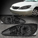 02-04 Toyota Camry Oe Style Smoked Lens Clear Corner Headlight Headlamps Speed Daddy