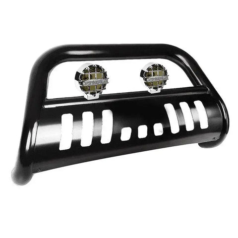 05-07 Ford Superduty/Excursion Black Bull Bar Grille Guard+Smoked Fog Light DNA MOTORING