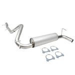 07-11 Wrangler Aluminized 2.5" Piping Muffler Performance Catback Exhaust DNA MOTORING