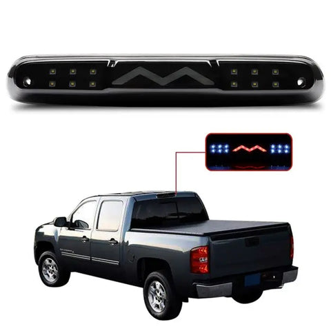 07-13 Chevy Silverado GMC Sierra LED Rear 3rd Third Brake Tail Light Black ECCPP