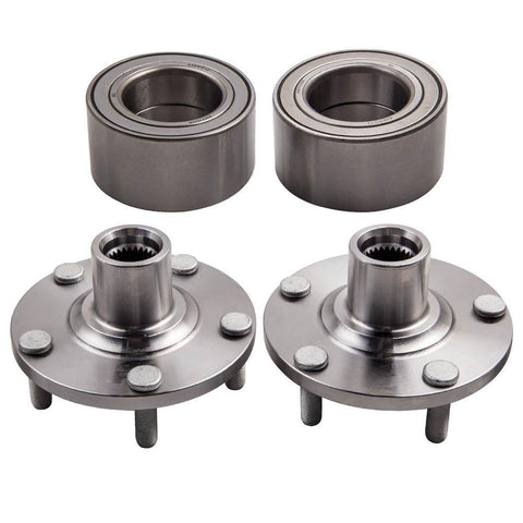 1 Pair Front Wheel Hub and Bearing Kit For Nissan Altima 2.5L only 2002-2006 MaxSpeedingRods