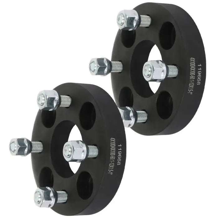 1 inch 4x100 4 Lug Wheel Spacers(60.1mm Bore, 12x1.5 Studs) 1992-2005 ...