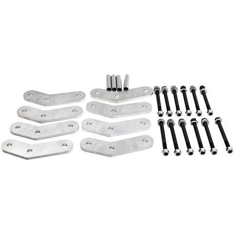 1.25 inch Lift Level Kit Shackles Front Rear for Jeep Wrangler YJ 1987-1995 MaxSpeedingRods