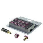 10 X Nrg Aluminum Engine Bay Fender/Bumper Washer+Bolt Dress Up Kit Metal Purple DNA MOTORING