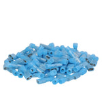 100Pcs 14-18 Ga Female Quick Disconnect Wire Spade Terminal Crimp Connector Blue DNA MOTORING
