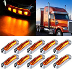 10pcs Amber Side Marker Clearance LED Light Replacement Car Tailer Pickup Lamps ECCPP