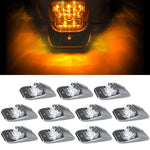 11X Amber 7 LED Roof Running Top Light Lamp Dump Trucks/Commercial Trucks ECCPP