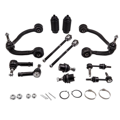 12 Pcs Control Arm Ball Joint Sway Bar Tie Rod Kit for Ford F-150 Trucks - 2WD MaxSpeedingRods