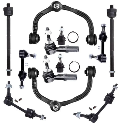 12pcs Front Control Arms Tie Rod Ends For Ford Expedition Lincoln Navigator ECCPP