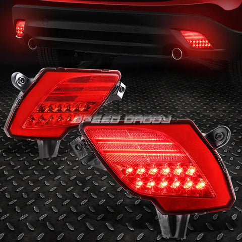 13-16 Mazda Cx5 Red Housing Led Rear Fog Light Bumper Reflector Tail Lamp Speed Daddy