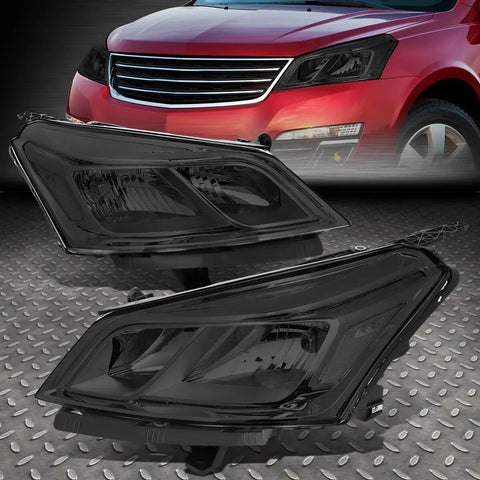 13-17 Chevy Traverse Pair Smoked Housing Clear Corner Signal Headlight Lamps Speed Daddy