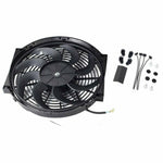 14'' BK Slim Fan Push Pull Electric Radiator Cooling 12V Mount Universal Kit New SILICONEHOSEHOME