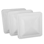14" X 14" 3Pcs White Rv Camper Trailer Vent Lid Replacement Roof Part Kit DNA MOTORING