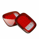 16LED Truck Trailer Stop Turn Tail back up Light Stud Mount Boat Waterproof SILICONEHOSEHOME