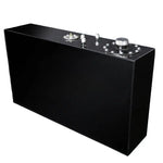 17 GALLON TOP-FEED PERFORMANCE BLACK ALUMINUM SLIM FUEL CELL TANK+LEVEL SENDER DNA MOTORING