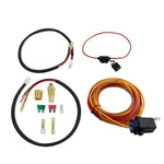 185/165 Thermostat 40 Amp Dual Electric Cooling Fan Wiring Relay Install Kit F1 Racing