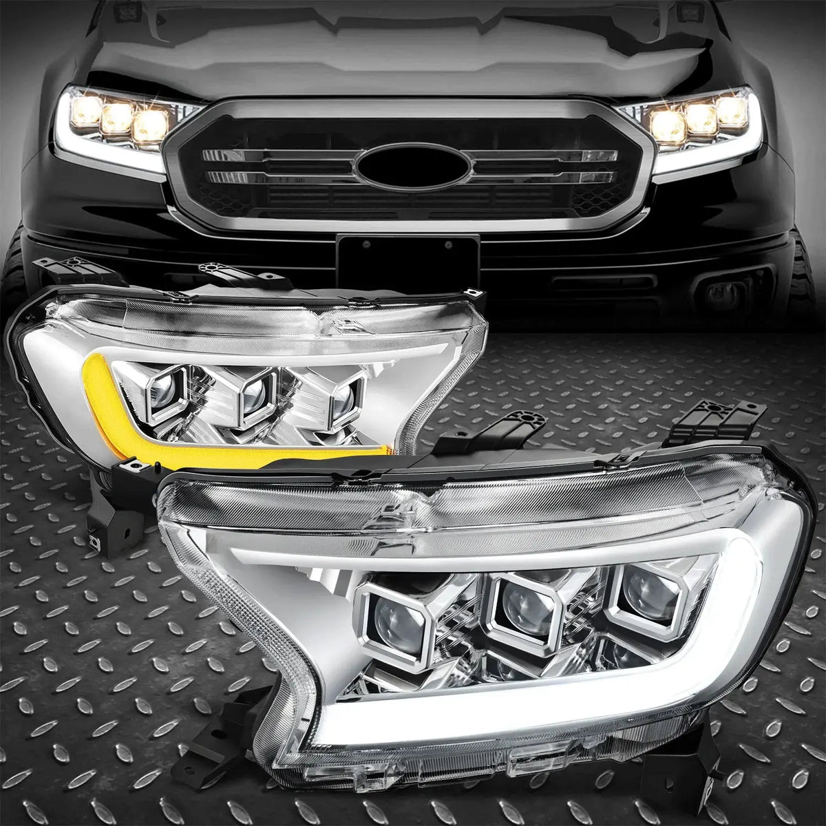 1923 Ranger Lariat Switchback Sequential Led Signal Projector Headlig