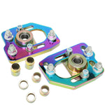 1990-1993 Ford Mustang Pair Front Adjustable Camber/Caster Plates Neo Chrome DNA MOTORING