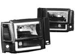 1991-1994 Ford Explorer Led Drl Bar Headlight Corner/ Bumper Lamps Black DNA MOTORING