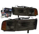 1994-2001 Dodge Ram 1500 Oe Style Headlight Lamp W/Led Kit+Cool Fan Smoked DNA MOTORING