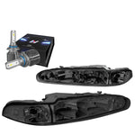 1998-2002 Oldsmobile Intrigue Oe Style Headlight W/Led Kit+Cool Fan Smoked DNA MOTORING