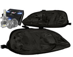 1999-2000 Honda Civic Type-R Look Headlight Lamp W/Led Kit+Cool Fan Smoked DNA MOTORING